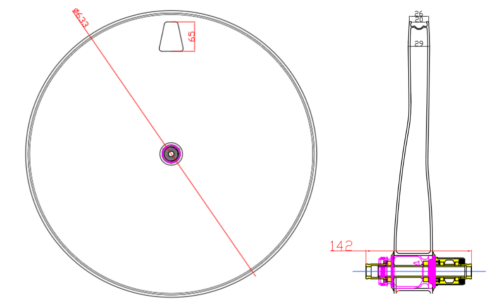 super light disc wheel profile