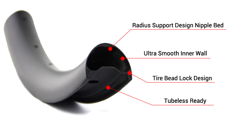 carbon mtb rims section profile