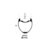 GR725 700C GRAVEL RIMS CROSS SECTION